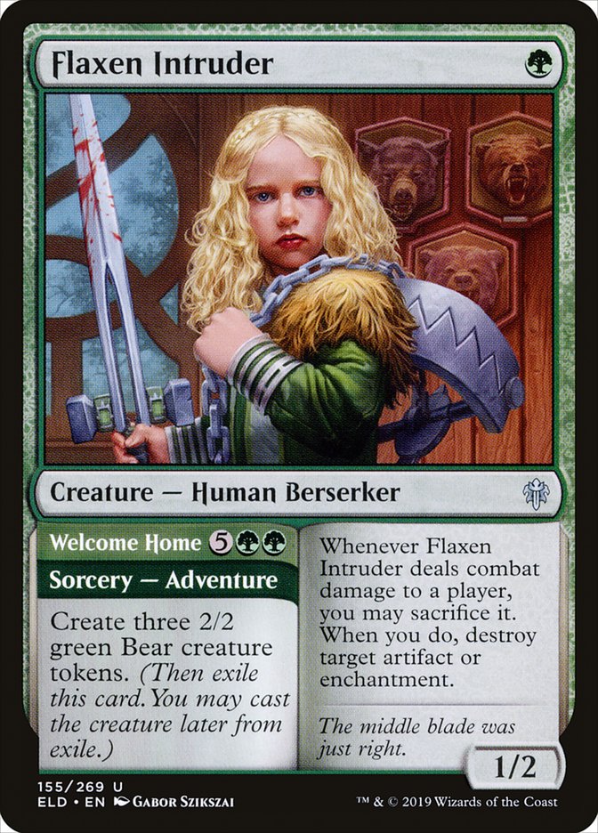 Flaxen Intruder // Welcome Home 155/269 (Throne of Eldraine)  - Foil | Chromatic Games