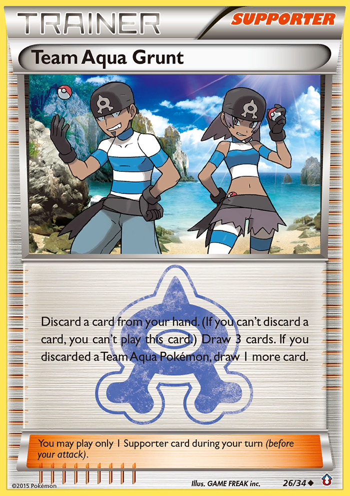 Team Aqua Grunt (26/34) [XY: Double Crisis] | Chromatic Games