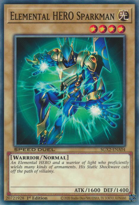 Elemental HERO Sparkman [SGX2-ENA04] Common | Chromatic Games