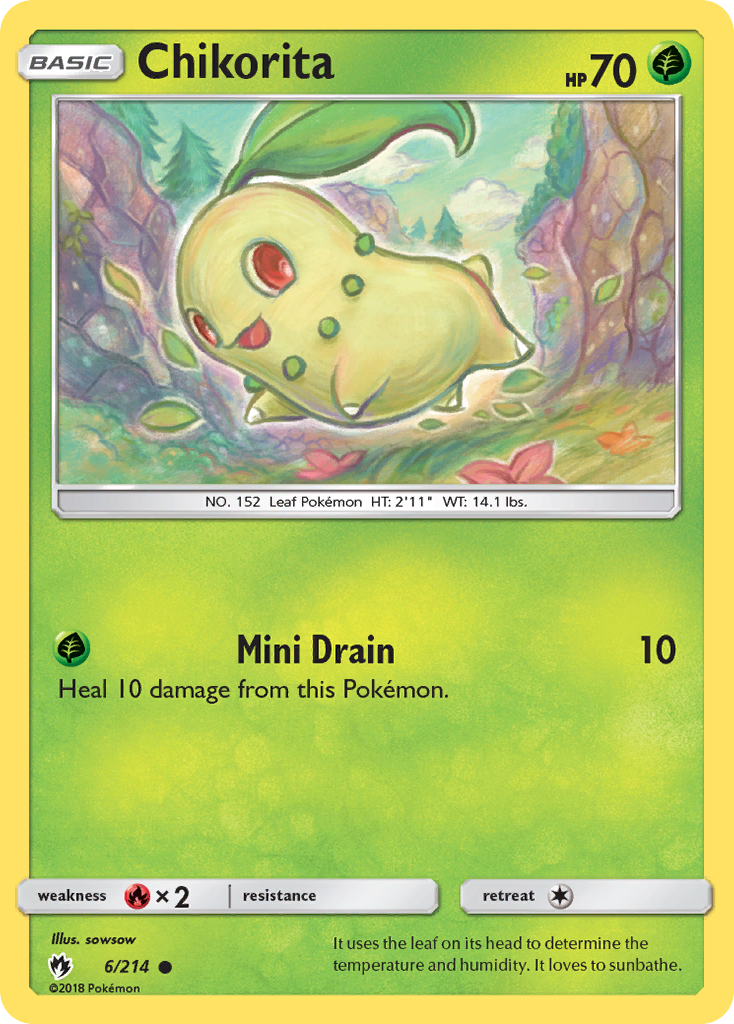 Chikorita (6/214) [Sun & Moon: Lost Thunder] | Chromatic Games