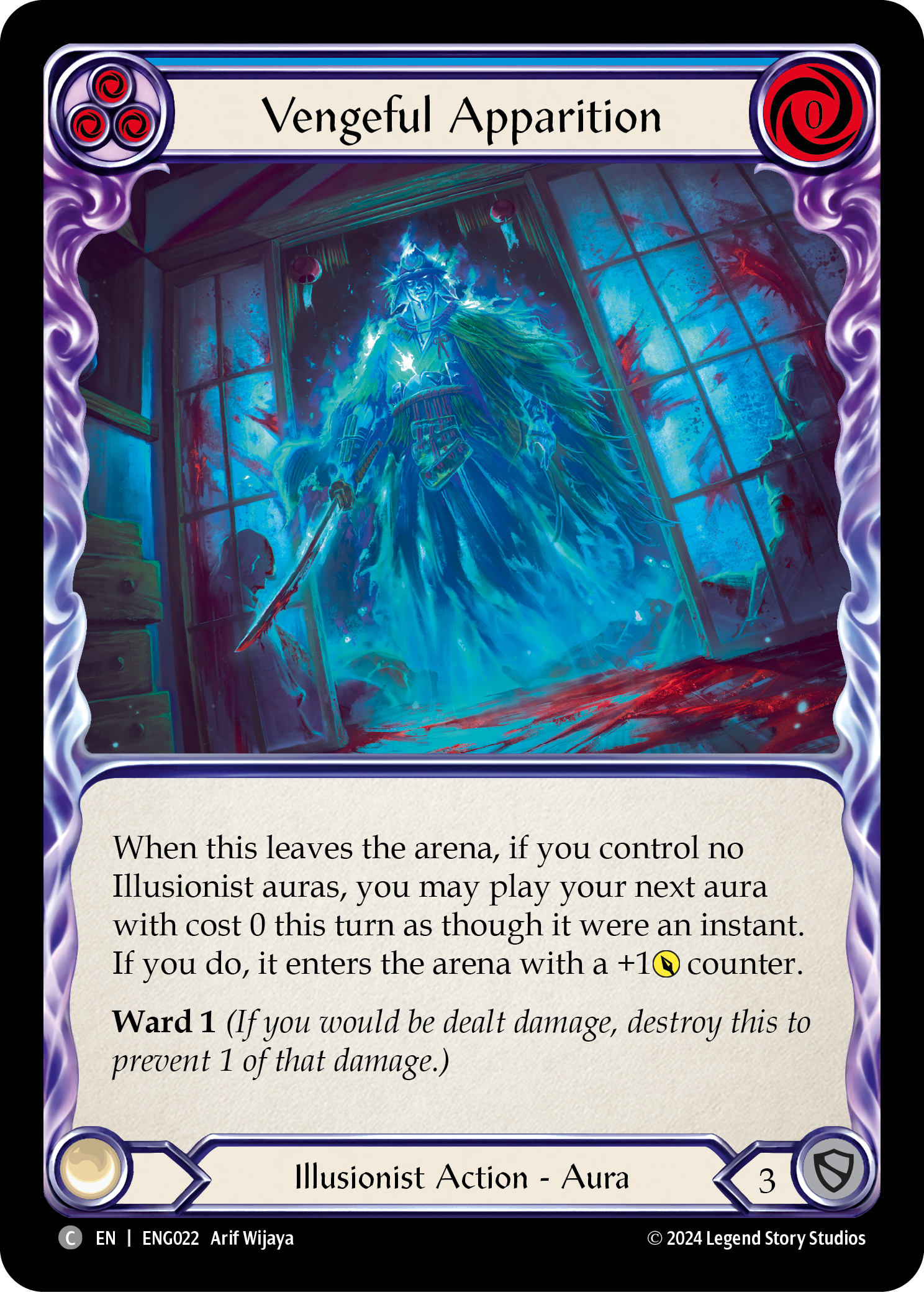 Vengeful Apparition [ENG022] (Part the Mistveil Enigma Blitz Deck) | Chromatic Games