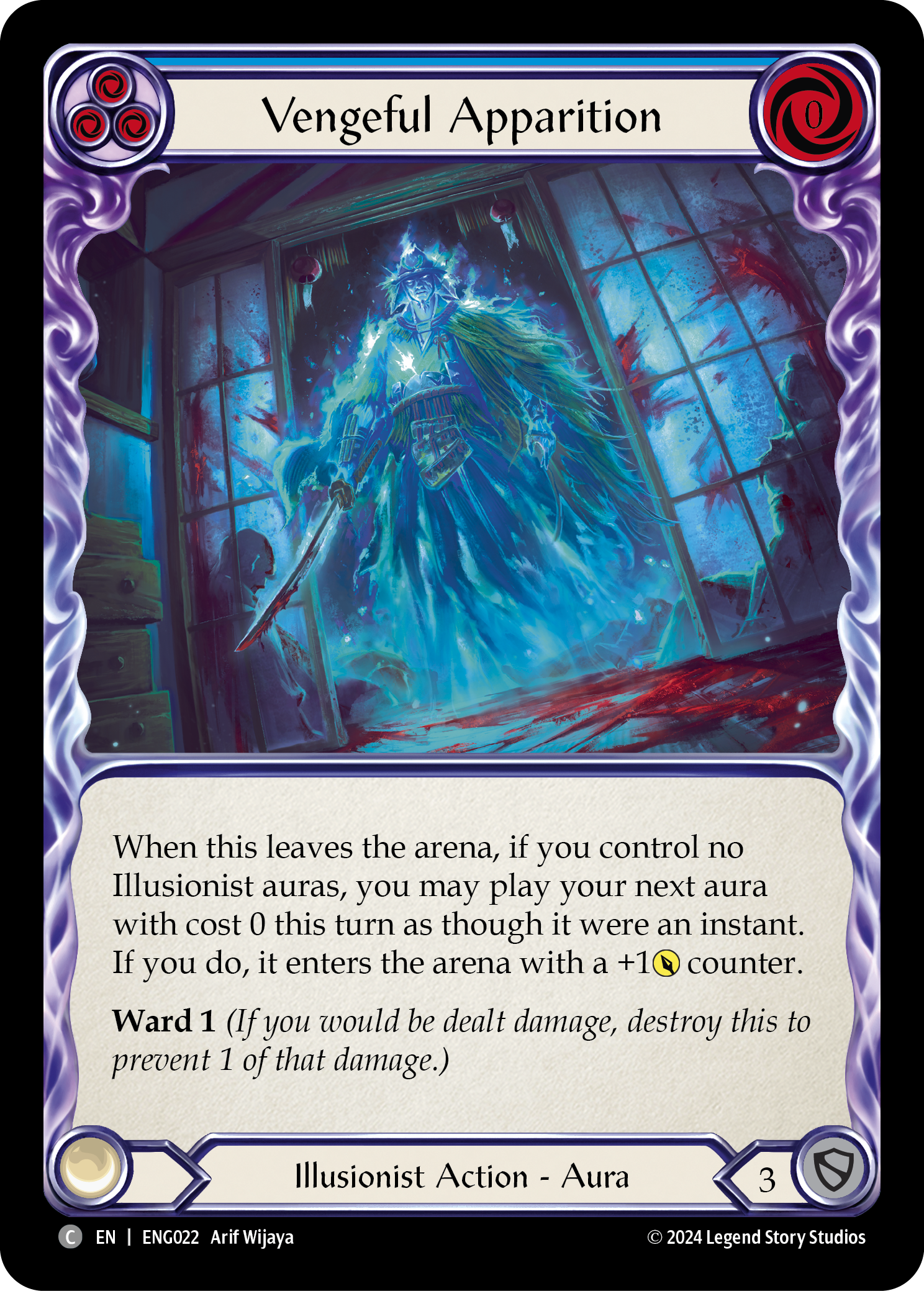 Vengeful Apparition [ENG022] (Part the Mistveil Enigma Blitz Deck) | Chromatic Games