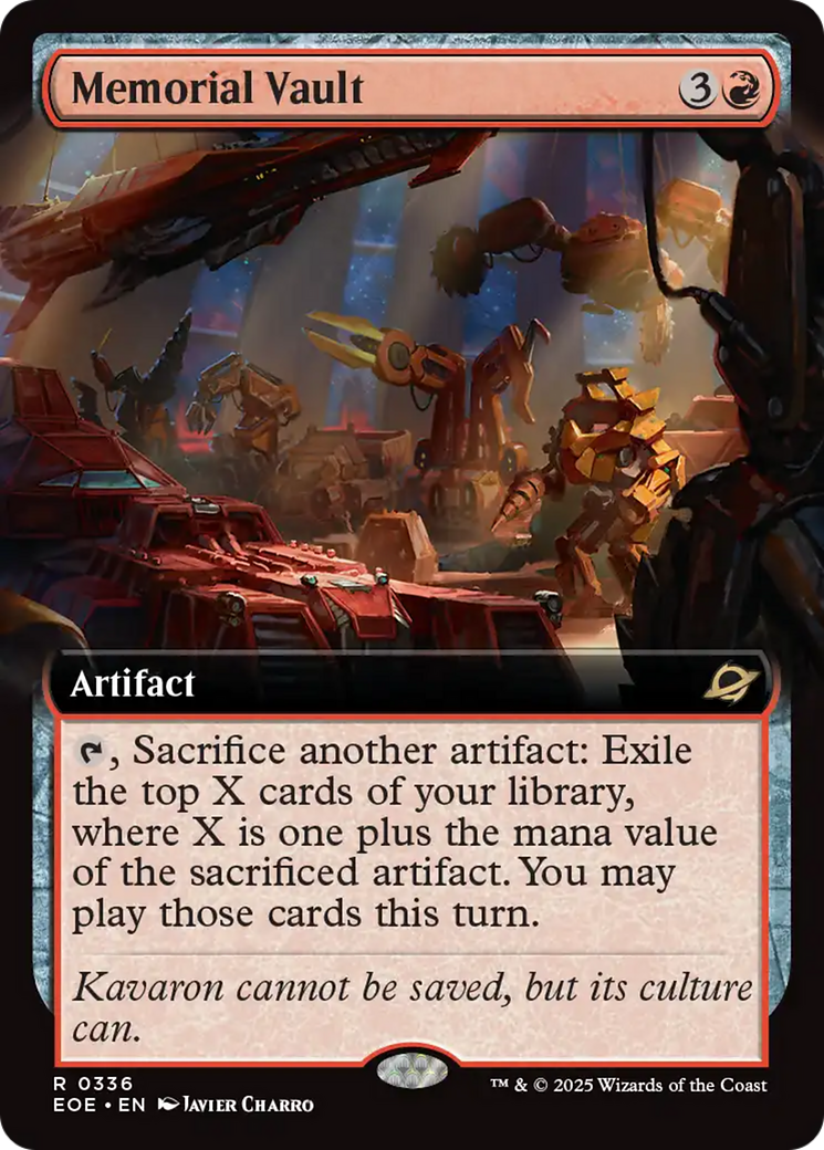 Memorial Vault (Extended Art) [Edge of Eternities] | Chromatic Games