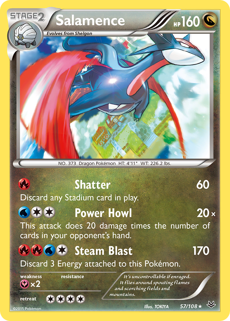 Salamence (57/108) [XY: Roaring Skies] | Chromatic Games