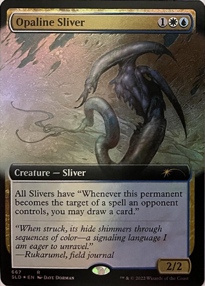 Opaline Sliver (Extended Art) [Secret Lair Drop Promos] | Chromatic Games