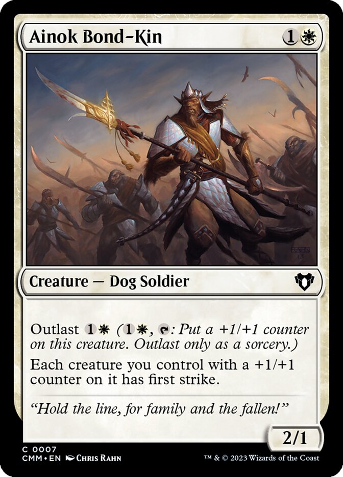 Ainok Bond-Kin 7/451 (Commander Masters)  - Foil | Chromatic Games