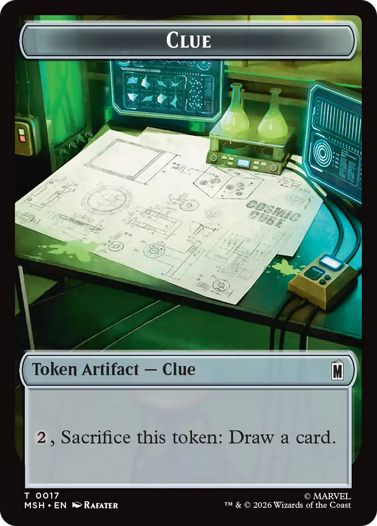 Insect // Clue Double-Sided Token [Marvel Super Heroes Tokens] | Chromatic Games
