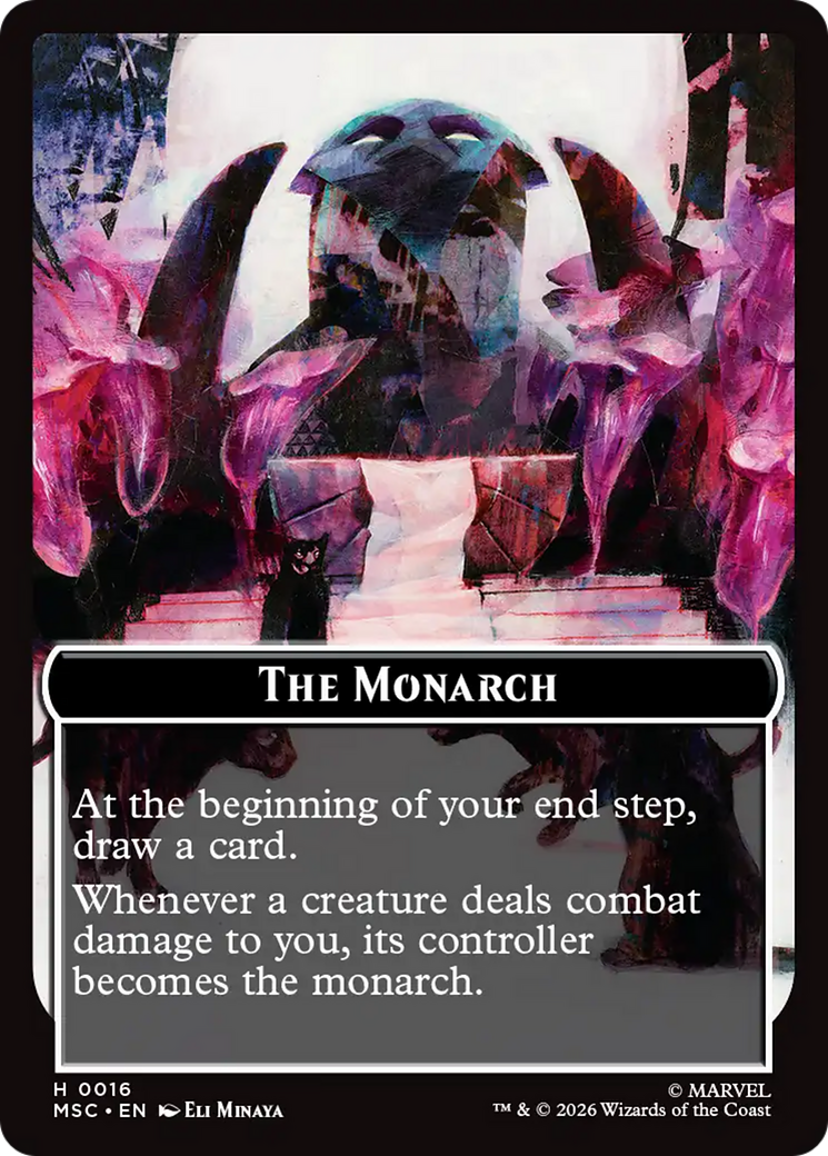 The Monarch (016) // Vibranium (031) Double-Sided Token (Surge Foil) [Marvel Super Heroes Commander Tokens] | Chromatic Games