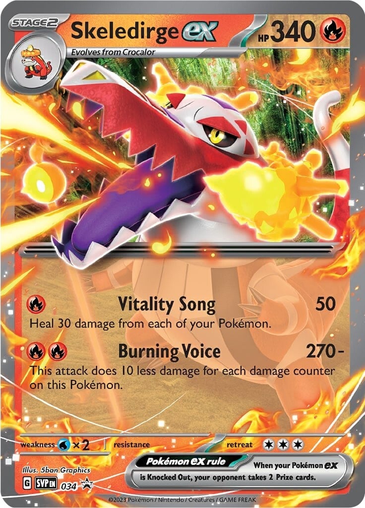 Skeledirge ex (034) [Scarlet & Violet: Black Star Promos] | Chromatic Games