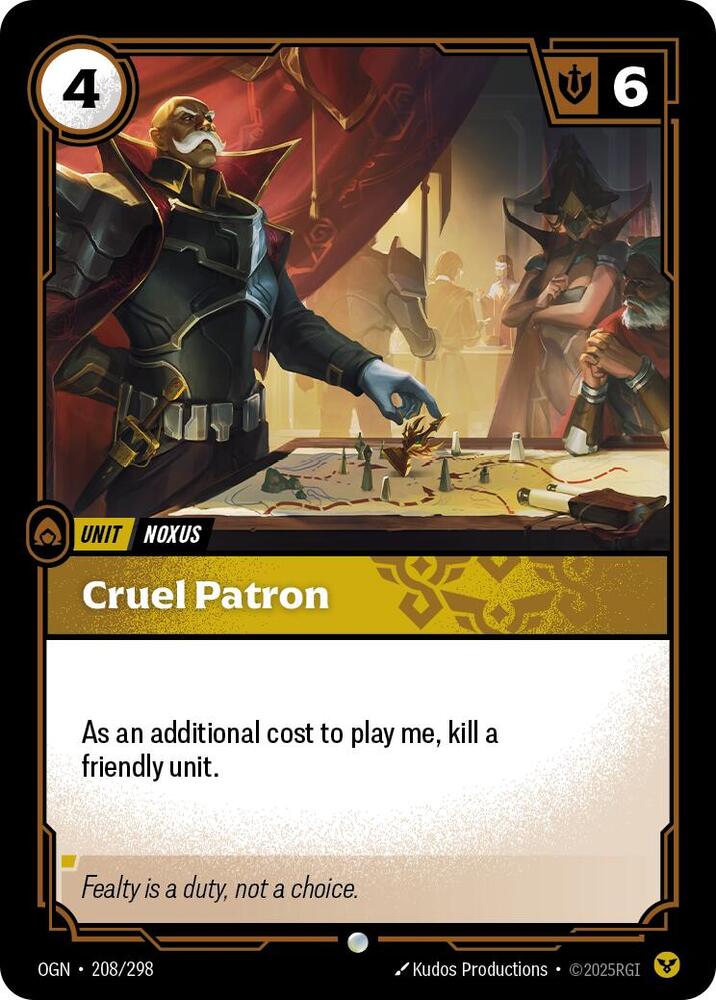 Cruel Patron 208/298 (Origins)  - Foil | Chromatic Games