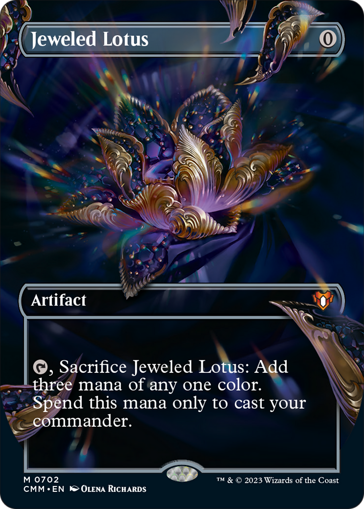 Jeweled Lotus (Borderless Frame Break) [Commander Masters] | Chromatic Games