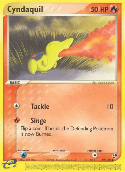 Cyndaquil (59/100) [EX: Sandstorm] | Chromatic Games