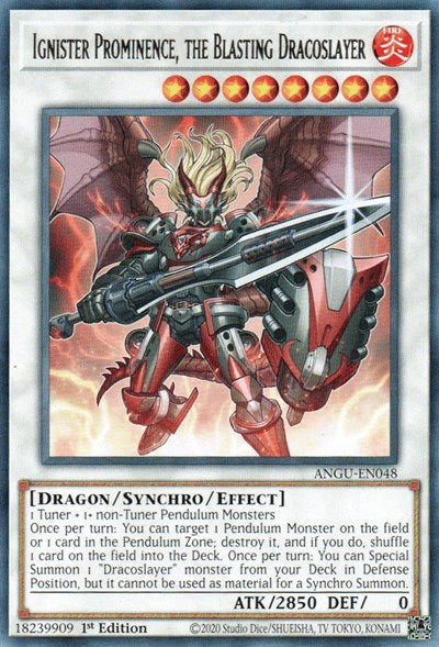 Ignister Prominence, the Blasting Dracoslayer (Rare) [ANGU-EN048] Rare | Chromatic Games