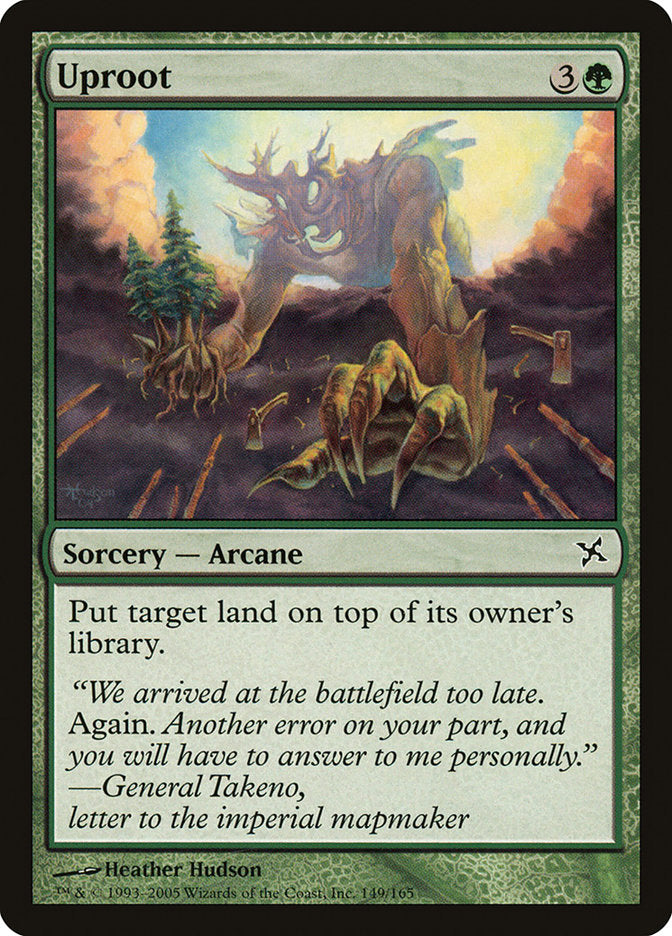 Uproot 149/165 (Betrayers of Kamigawa)  - Foil | Chromatic Games