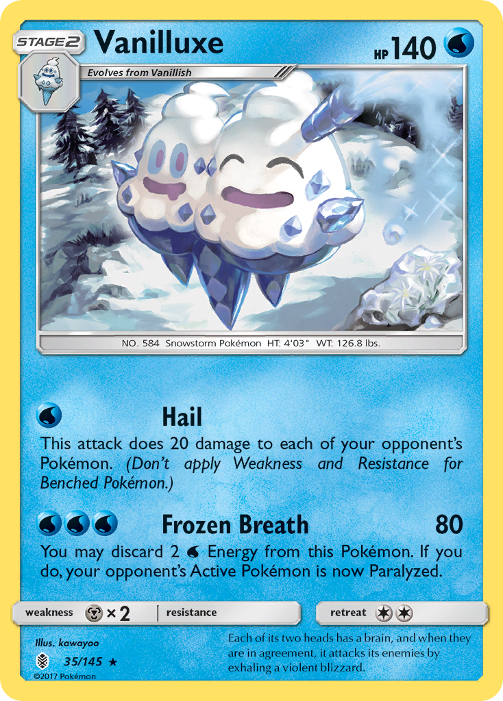 Vanilluxe (35/145) [Sun & Moon: Guardians Rising] | Chromatic Games