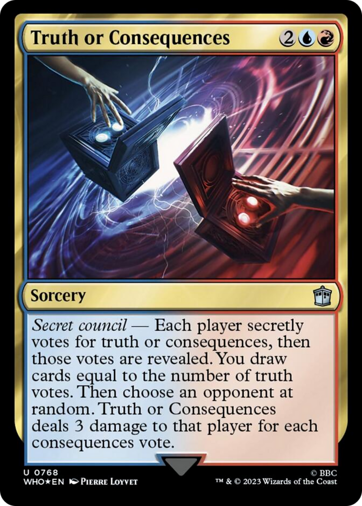 Truth or Consequences (Surge Foil) [Doctor Who] | Chromatic Games