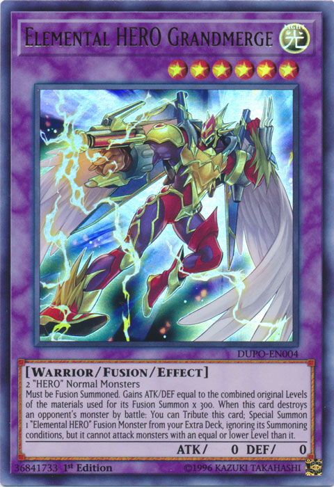 Elemental Hero Grandmerge [DUPO-EN004] Ultra Rare | Chromatic Games