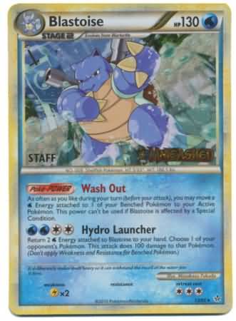 Blastoise (13/95) (Staff Prerelease Promo) [HeartGold & SoulSilver: Black Star Promos] | Chromatic Games