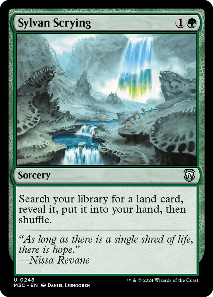 Sylvan Scrying (Ripple Foil) [Modern Horizons 3 Commander] | Chromatic Games