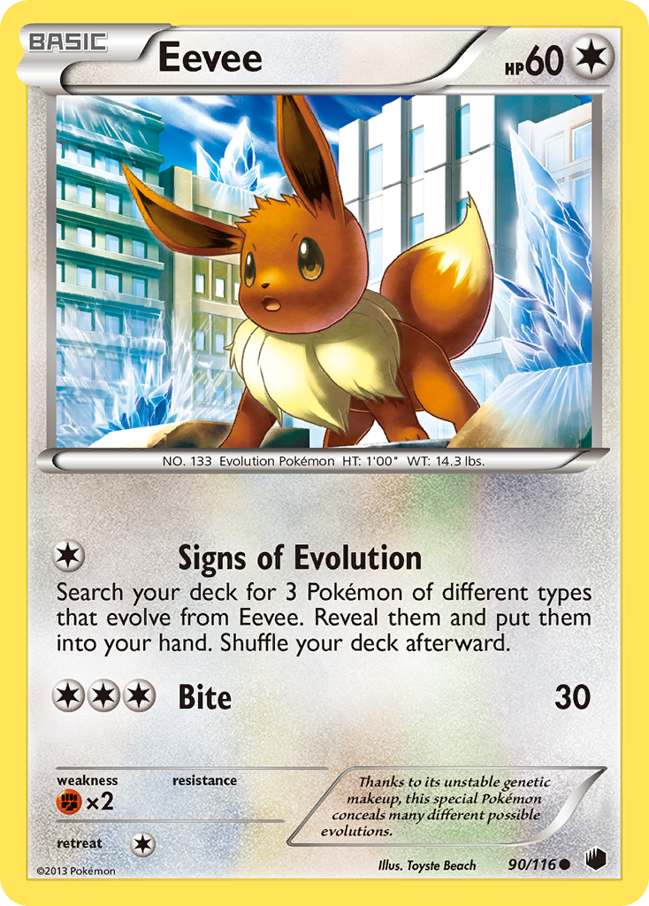 Eevee (90/116) [Black & White: Plasma Freeze] | Chromatic Games