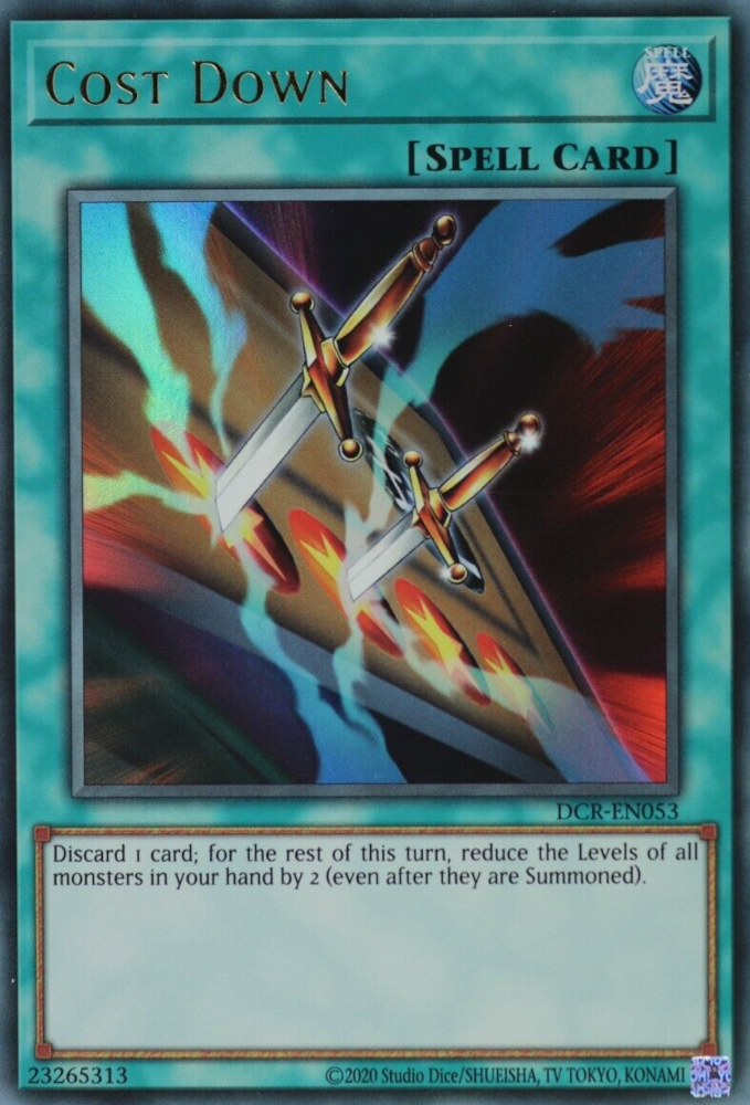 Cost Down (25th Anniversary) [DCR-EN053] Ultra Rare | Chromatic Games