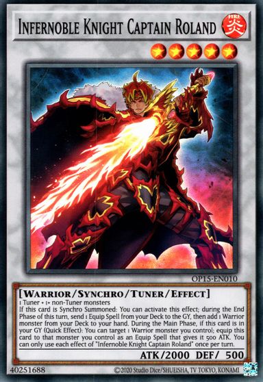 Infernoble Knight Captain Roland [OP15-EN010] Super Rare | Chromatic Games