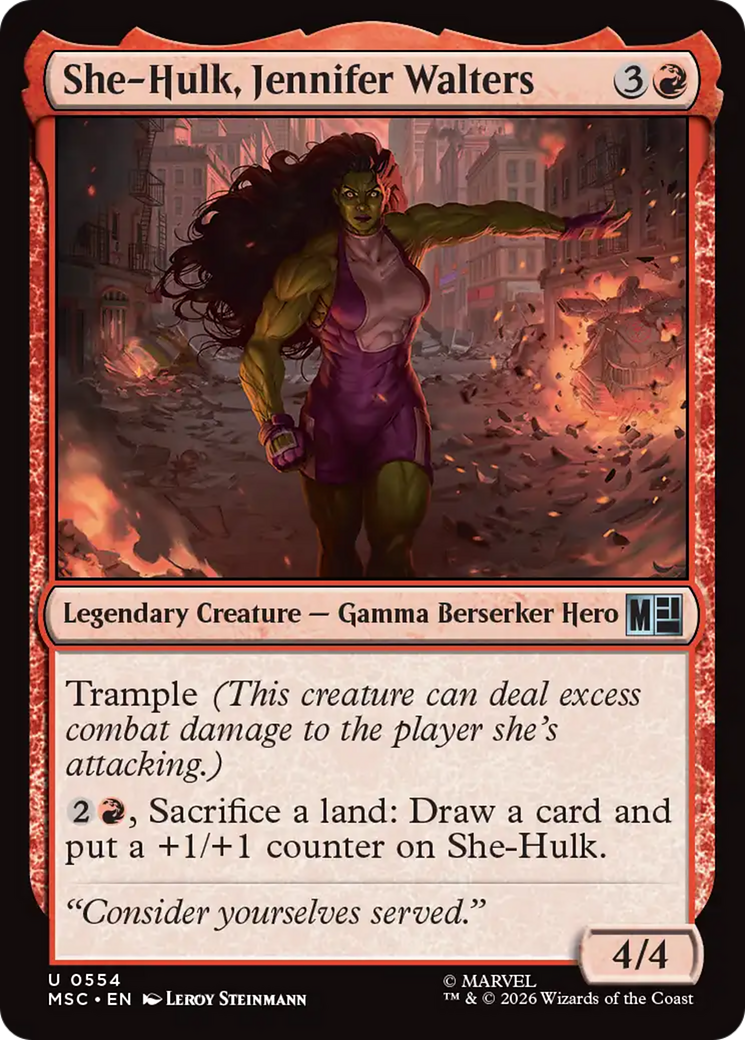 She-Hulk, Jennifer Walters [Marvel Super Heroes Commander] | Chromatic Games