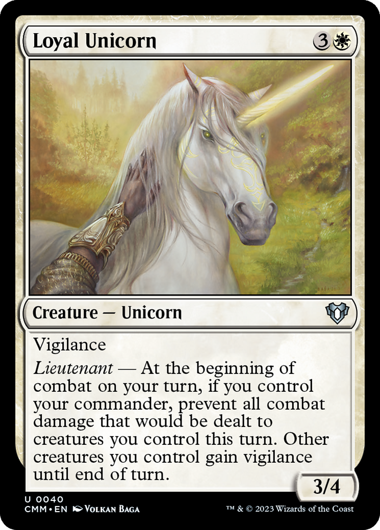 Loyal Unicorn [Commander Masters] | Chromatic Games