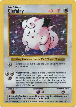 Clefairy (5/102) [Base Set Shadowless Unlimited] | Chromatic Games