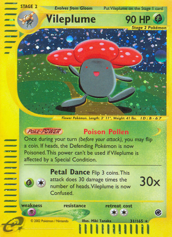 Vileplume (31/165) [Expedition: Base Set] | Chromatic Games