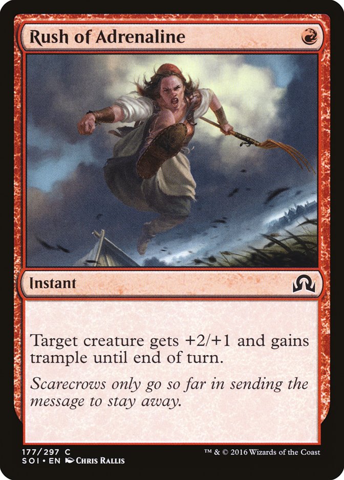 Rush of Adrenaline 177/297 (Shadows over Innistrad)  | Chromatic Games