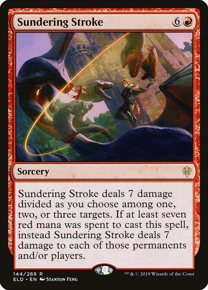 Sundering Stroke 144/269 (Throne of Eldraine)  - Foil | Chromatic Games