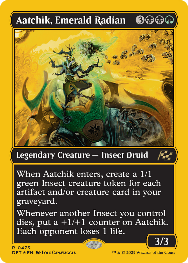 Aatchik, Emerald Radian (First-Place Foil) [Aetherdrift] | Chromatic Games