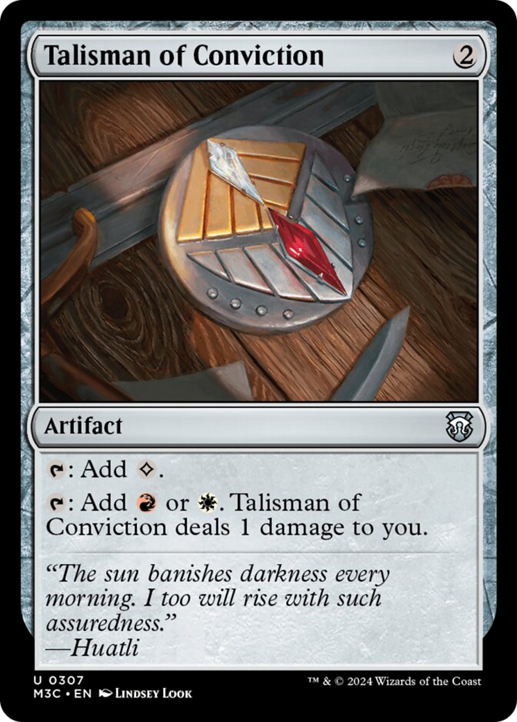 Talisman of Conviction [Modern Horizons 3 Commander] | Chromatic Games