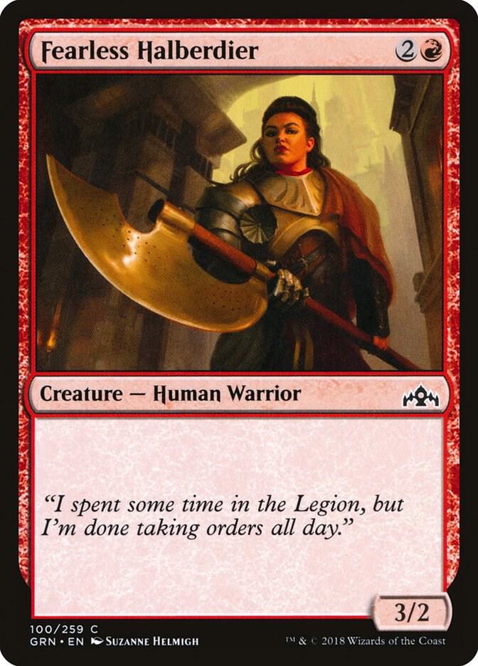 Fearless Halberdier 100/259 (Guilds of Ravnica)  | Chromatic Games