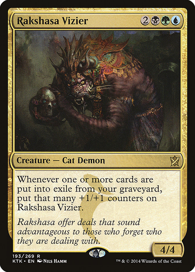 Rakshasa Vizier 193/269 (Khans of Tarkir)  - Foil | Chromatic Games
