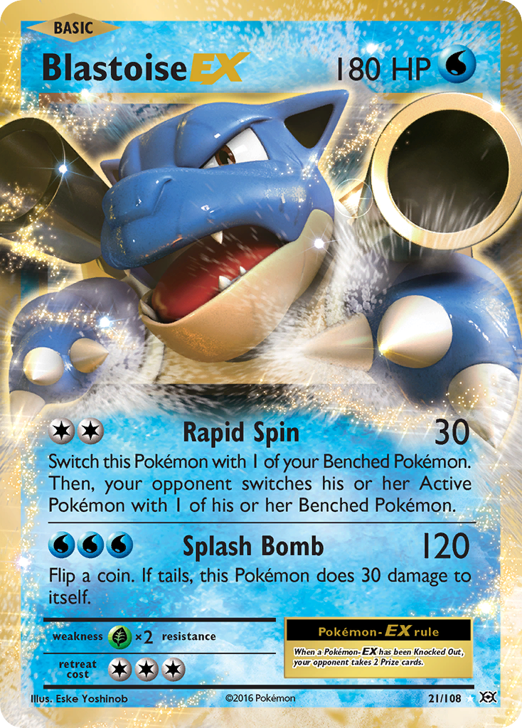 Blastoise EX (21/108) [XY: Evolutions] | Chromatic Games