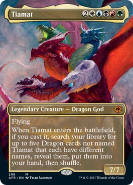 Tiamat Borderless 298 (Adventures in the Forgotten Realms)  | Chromatic Games