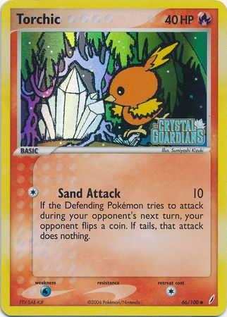 Torchic (66/100) (Stamped) [EX: Crystal Guardians] | Chromatic Games