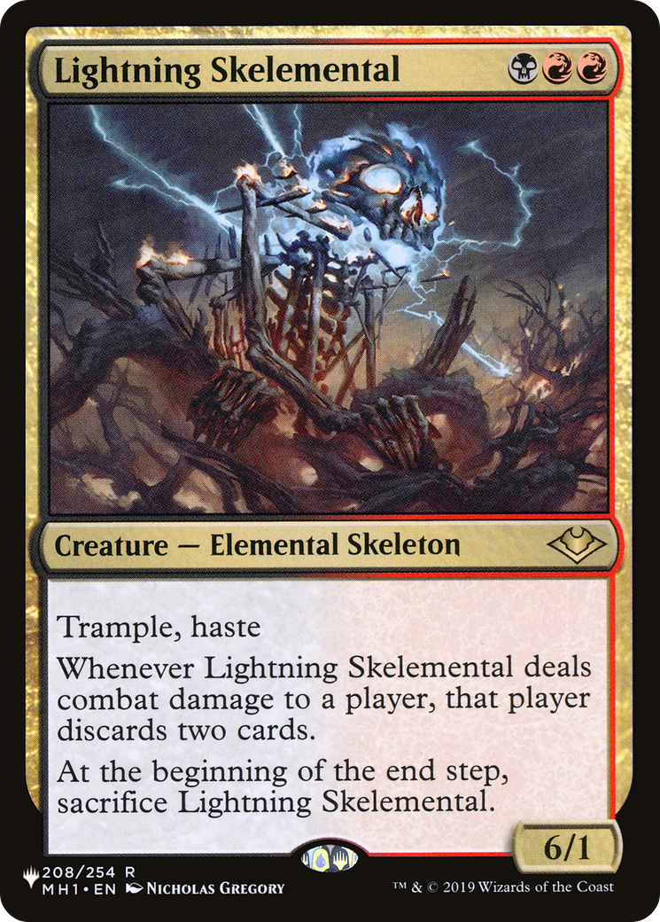 Lightning Skelemental [The List Reprints] | Chromatic Games