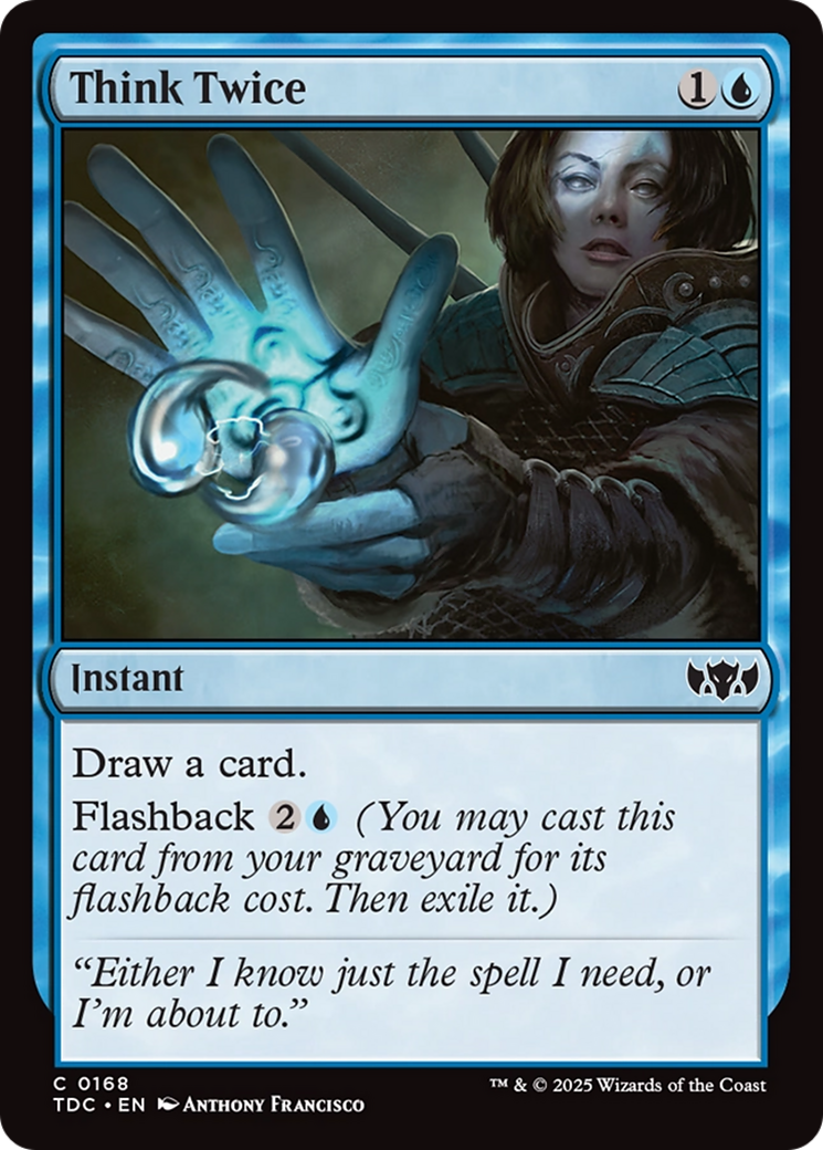 Think Twice [Tarkir: Dragonstorm Commander] | Chromatic Games