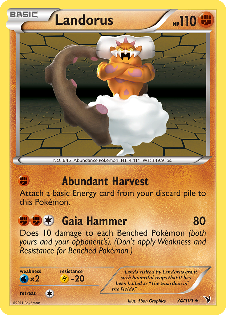 Landorus (74/101) [Black & White: Noble Victories] | Chromatic Games