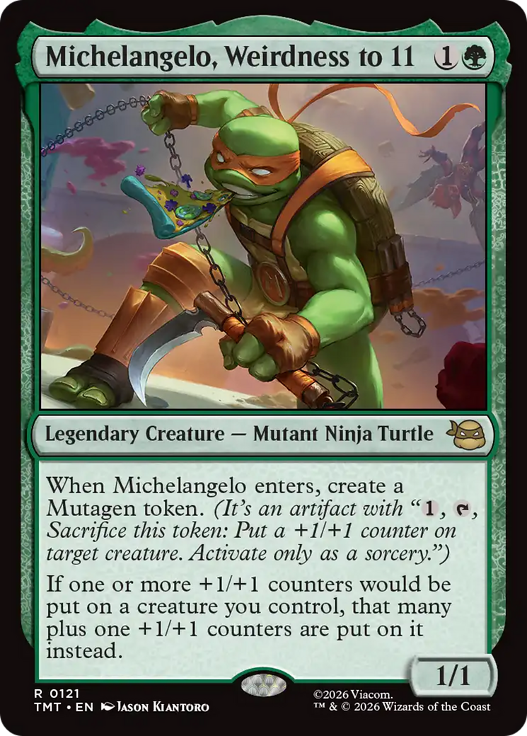 Michelangelo, Weirdness to 11 [Teenage Mutant Ninja Turtles] | Chromatic Games