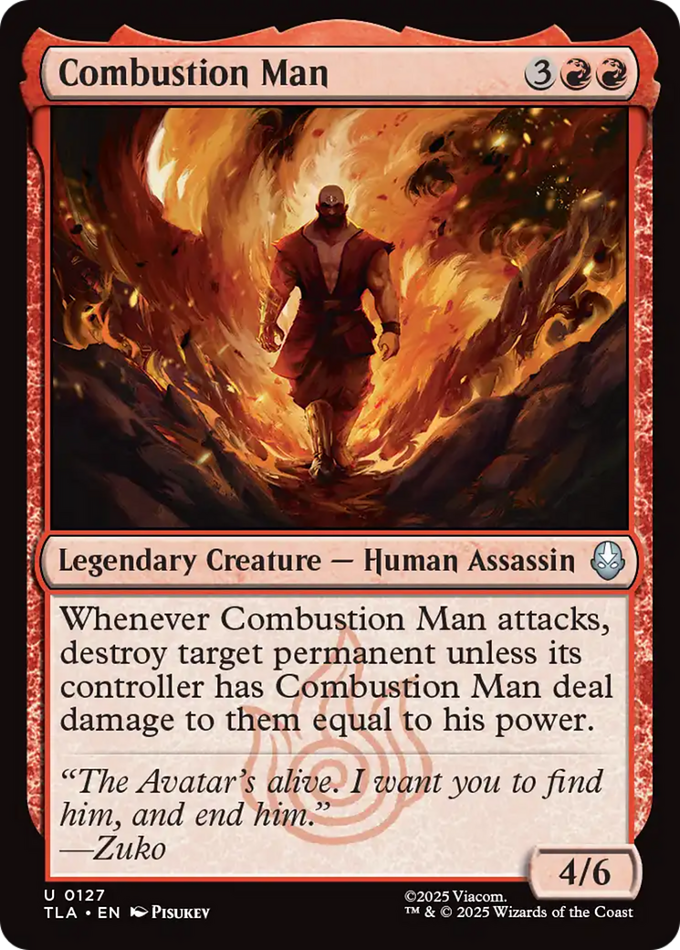 Combustion Man [Avatar: The Last Airbender] | Chromatic Games