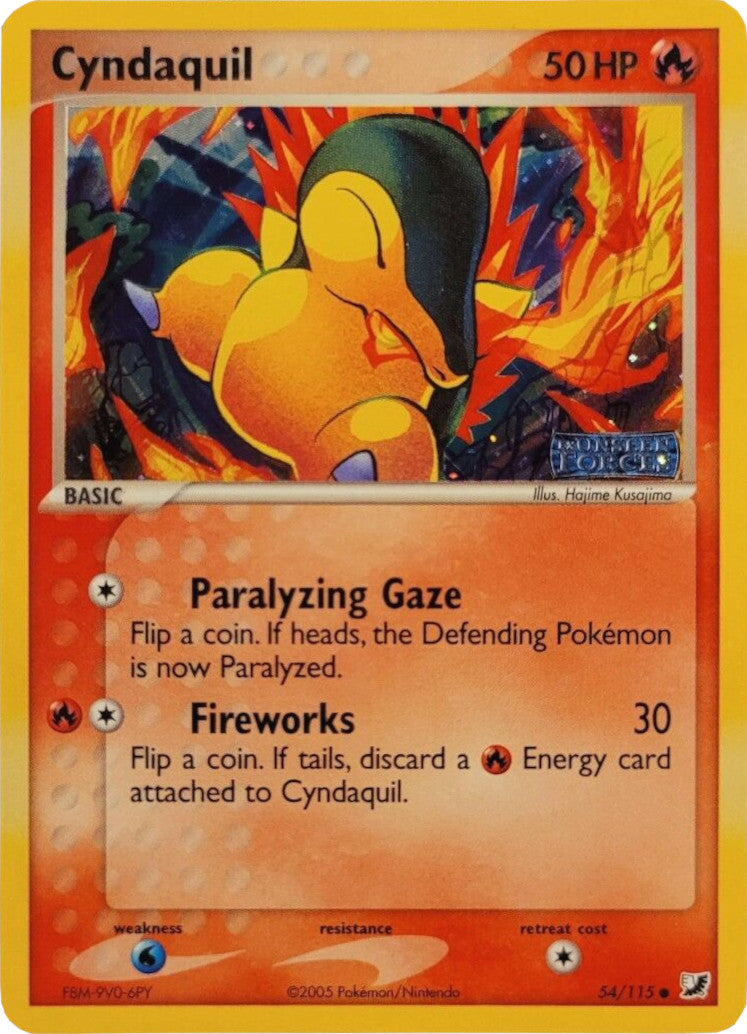 Cyndaquil (54/115) (Stamped) [EX: Unseen Forces] | Chromatic Games