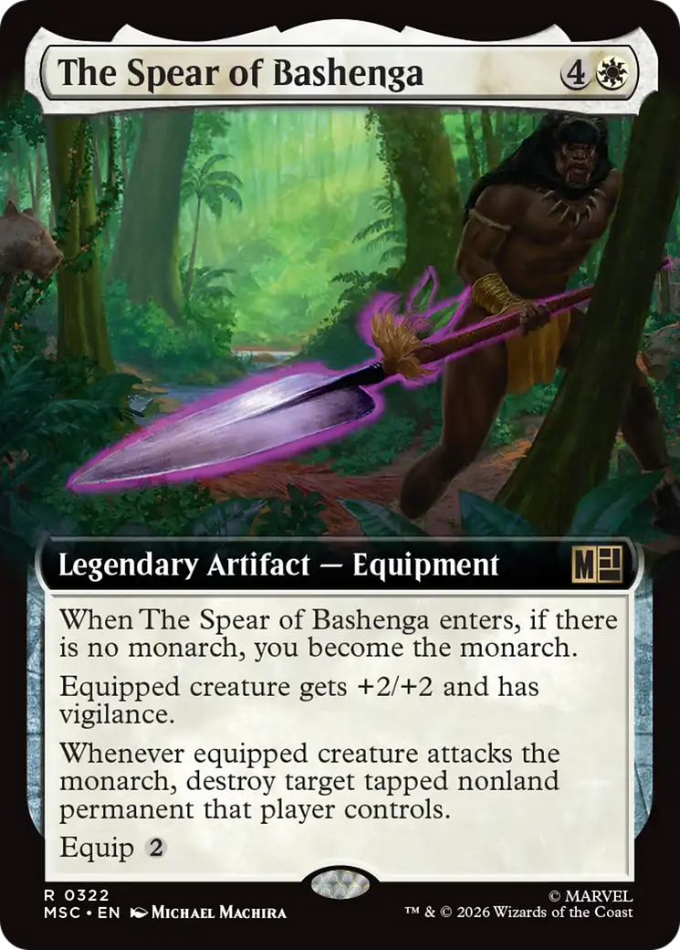 The Spear of Bashenga (Extended Art) [Marvel Super Heroes Commander] | Chromatic Games