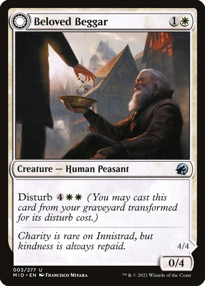 Beloved Beggar // Generous Soul 3/277 (Innistrad: Midnight Hunt)  | Chromatic Games