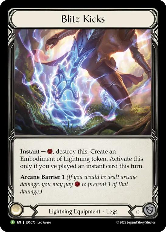 Blitz Kicks [JDG075] (Promo)  Cold Foil | Chromatic Games