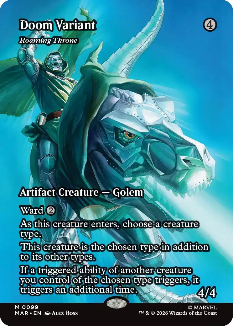 Doom Variant - Roaming Throne (Borderless) [Marvel Universe: Eternal-Legal] | Chromatic Games
