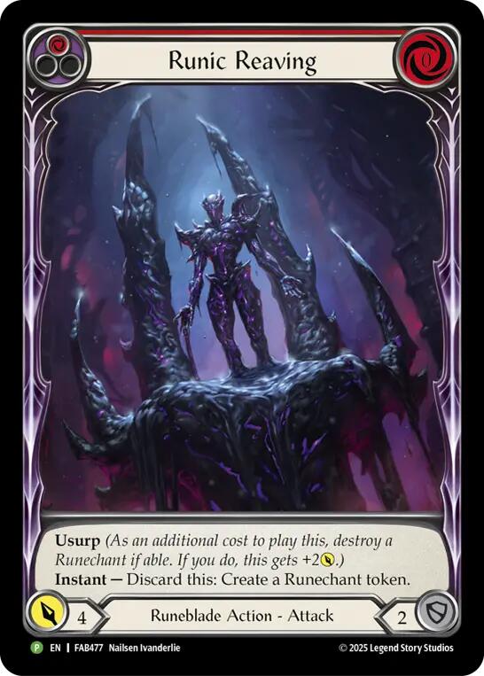 Runic Reaving [FAB477] (Promo)  Rainbow Foil | Chromatic Games